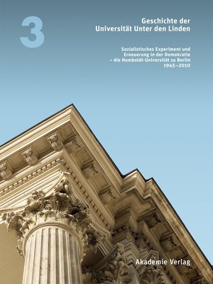 cover image of Geschichte der Universität Unter den Linden 1810-2010